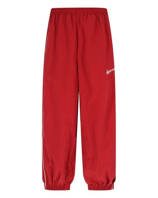 Willy Chavarria Red Trousers Nylon for men