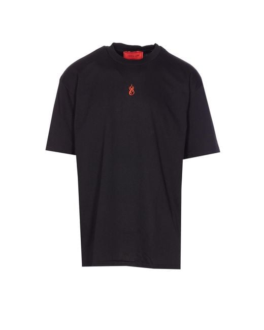 Vision Of Super Black Flames T-Shirt for men