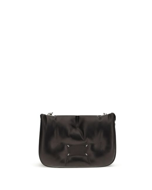 Maison Margiela Black Glam Slam Flap Quilted Leather Mini Bag Lamb Ovis Aries Shoulder