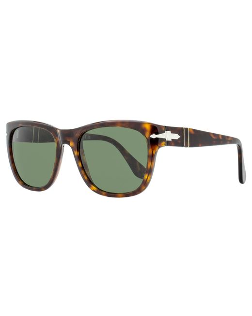 Persol Green Large Square Sunglasses Po3313S 24-31 55Mm Plastic (Acetate)