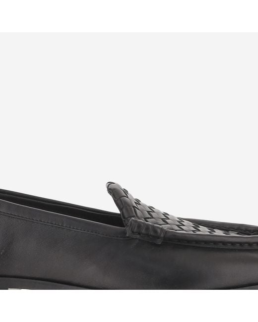 Bottega Veneta Brown Loafers Silenzio Leather Lambskin for men