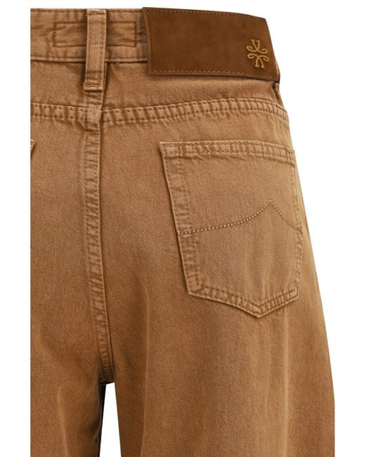 Jacob Cohen Brown Five-Pocket Jeans Cotton