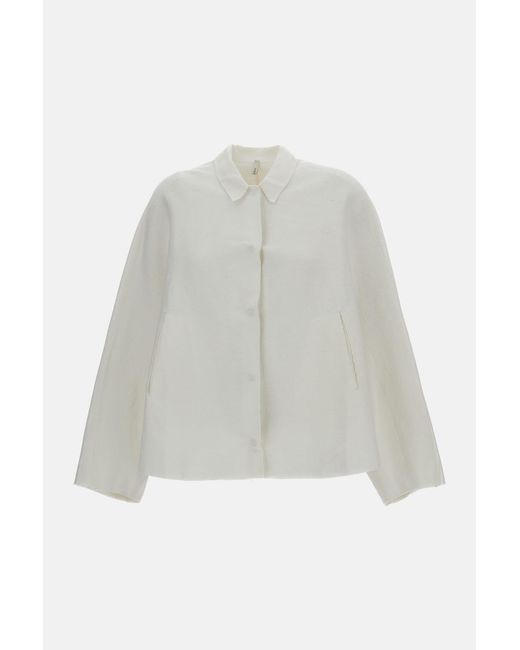 Boboutic White Single Breasted Jacket