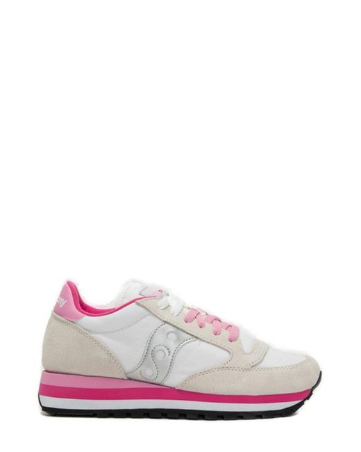 Saucony Pink Jazz Triple Panelled Sneakers