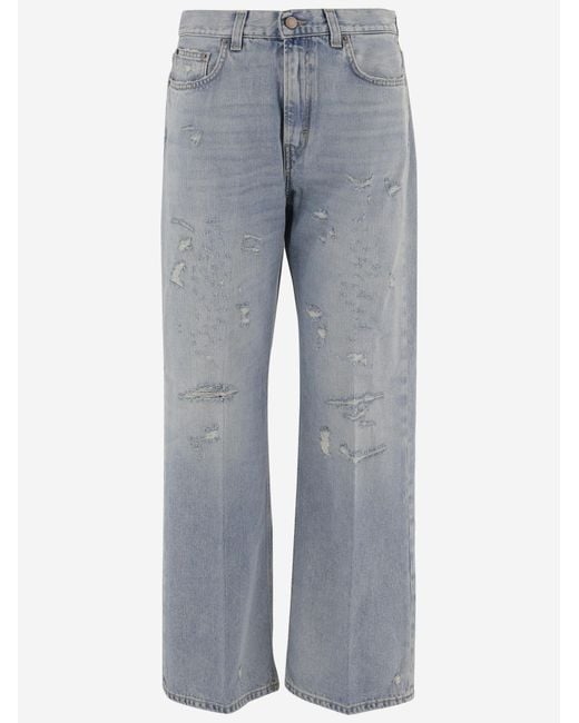 Haikure Gray Cotton Jeans Organic