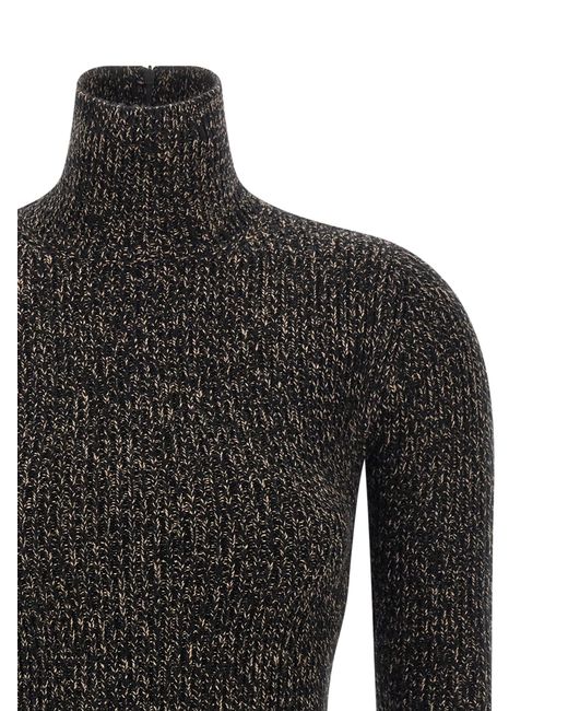 Max Mara Black 'azulene1234' Turtleneck Sweater