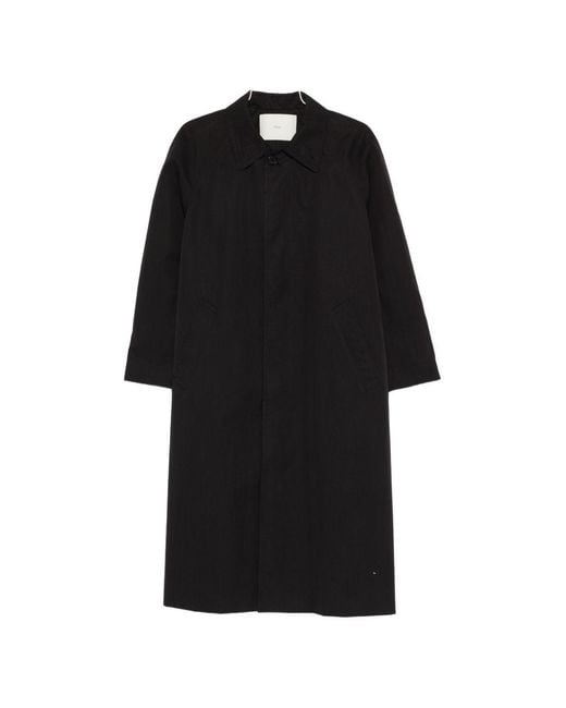 DUNST Black Cotton Blend Coat