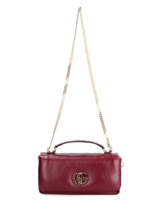 Gucci Purple Small Milano Lamb Leather Handbag Handbags