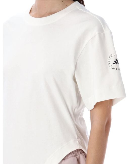 Adidas By Stella McCartney White T-Shirt Round End