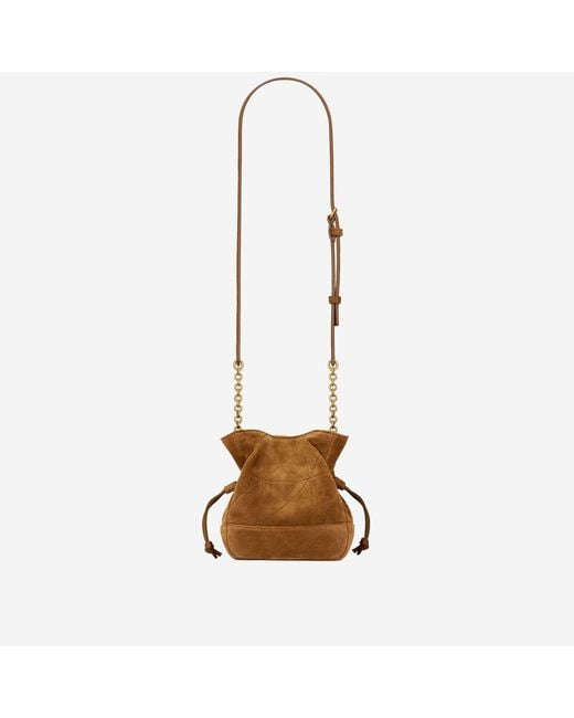 Saint Laurent Metallic Mini Suede Clutch Leather Shoulder Bags