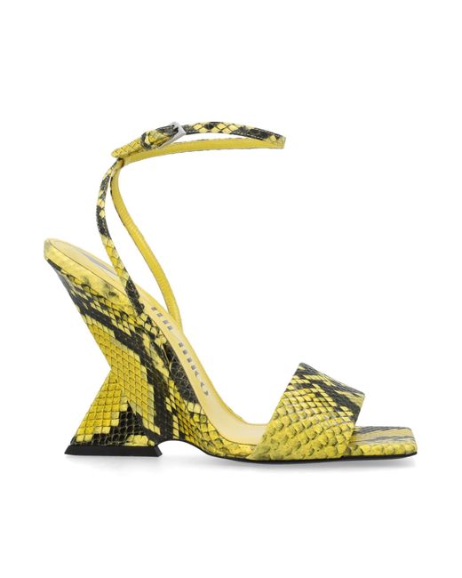 The Attico Cheope Fluo Yellow Sandal