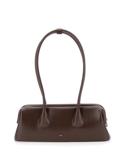 OSOI Brown Shoulder Bag Boatwide Mini Leather Cow