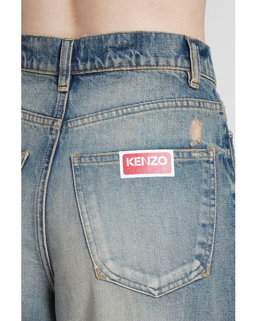 KENZO Jeans In Blue Cotton