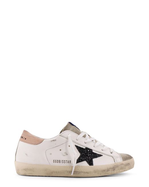 Golden Goose Deluxe Brand White Super-Star Classic With List Low-Top Leather Sneakers