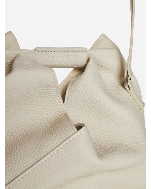 MM6 by Maison Martin Margiela White Japanese Crossbody Leather Bag