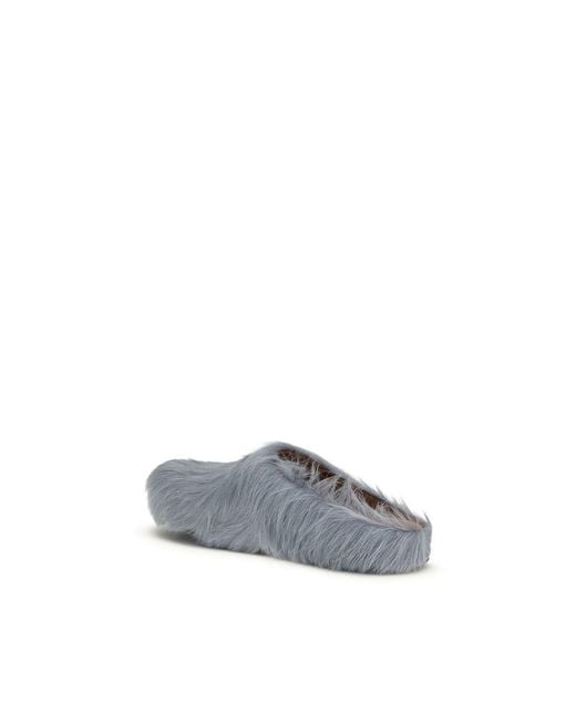 Marni Gray Calf Leather Bos Taurus Mules for men