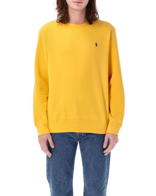 Polo Ralph Lauren Yellow Classic Crewneck Sweatshirt for men