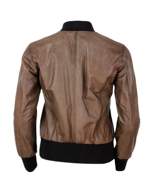 Barba leather shop jacket