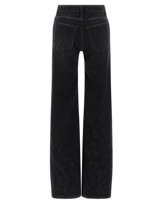 Balenciaga Black Wide Leg Jeans