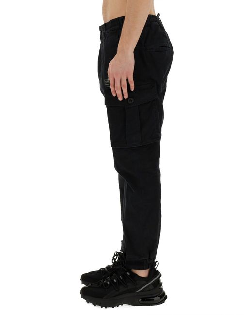 DSquared² Black Cargo Pants for men