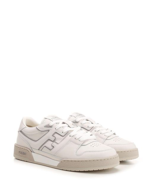 Fendi White Match Sneakers for men