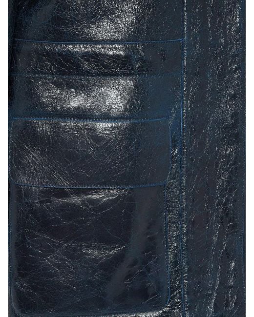 Fendi Blue Shearling