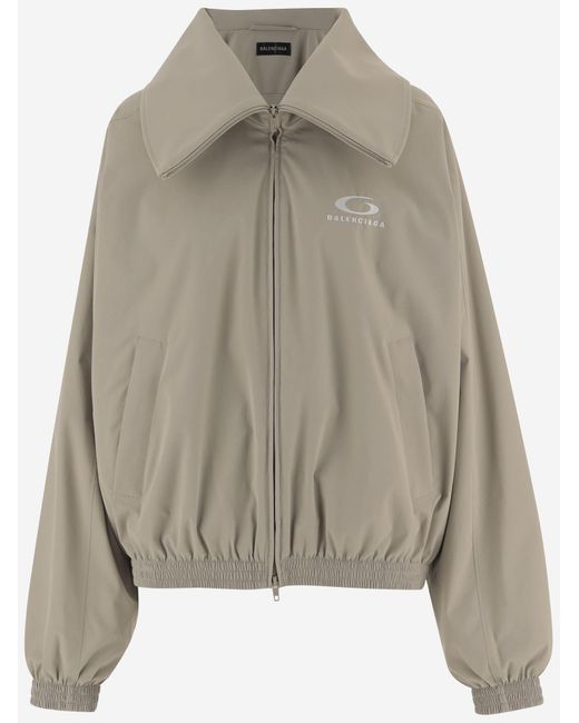 Balenciaga Gray Stretch Polyester Jacket