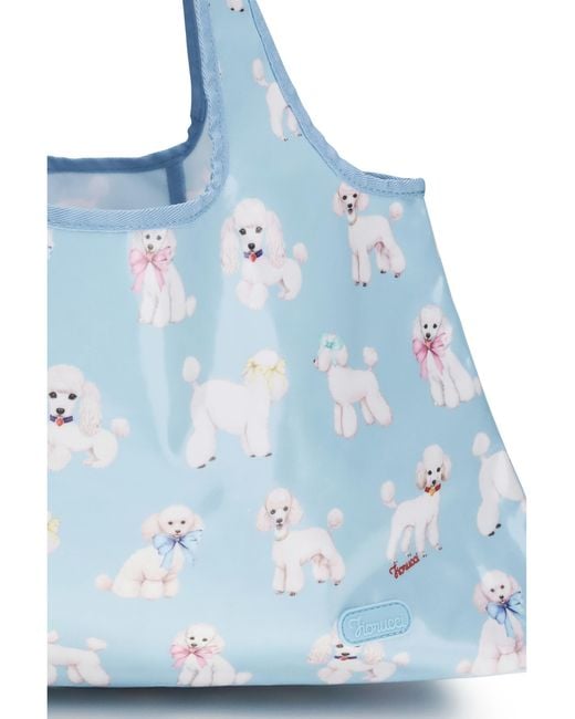 Fiorucci Blue Poodle Hobo Shoulder Bag Pvc