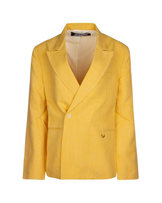 Jacquemus Yellow La Vest Madeiro Blazer for men