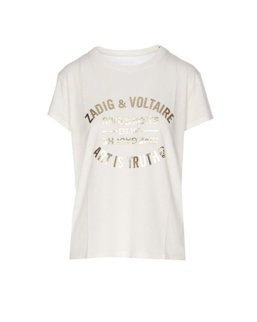 Zadig & Voltaire Walk Blason Foil T-shirt in White | Lyst