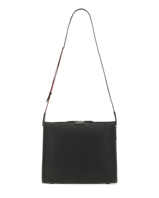 Bally Black Nylon "Code" Shoulder Bag for men