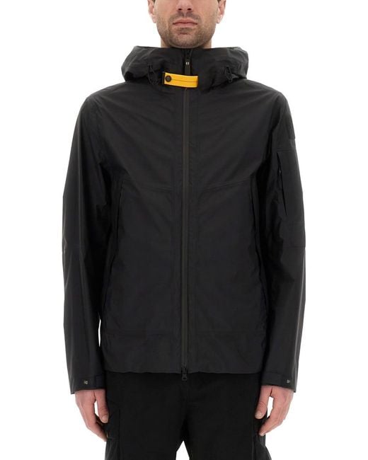 Parajumpers Black Aso Waterproof Jacket for men