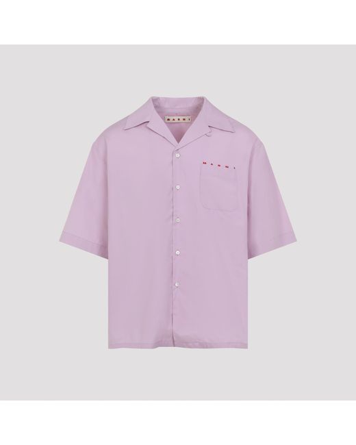 Marni Purple S-S Shirt Cotton for men
