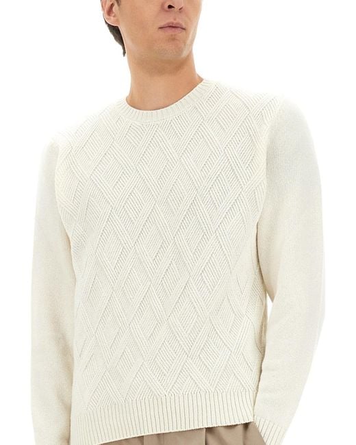 Herno White Cashmere Sweater Jumpers for men