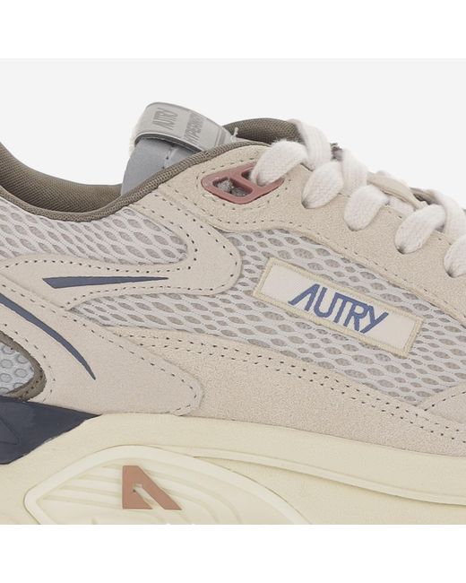 Autry Gray Sneakers Hyperway Leather Trainers for men