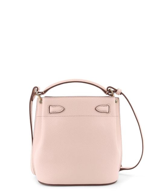 Mulberry Leather Bucket Bag With Logo in Pink | Lyst Mulberry Leather Bucket Bag With Logo in Pink | Lyst