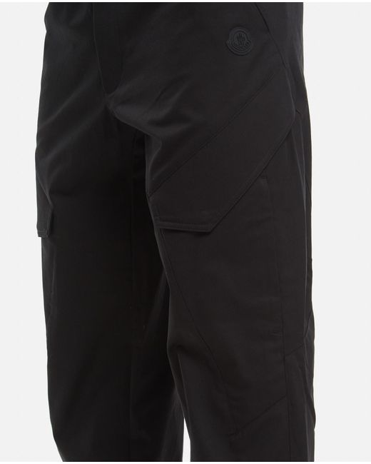 Moncler Black Cotton Pants for men