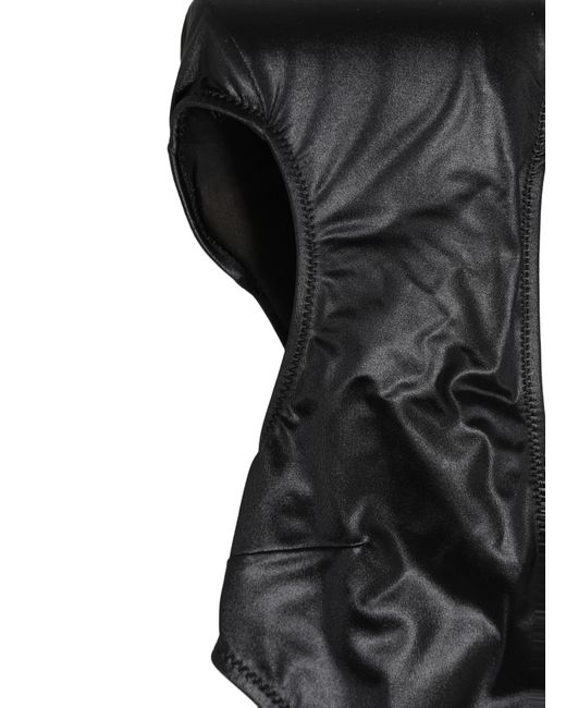 Dolce & Gabbana Black Deep V-Neck Cutout One Piece Swimwear Elastane Nylon Clothing