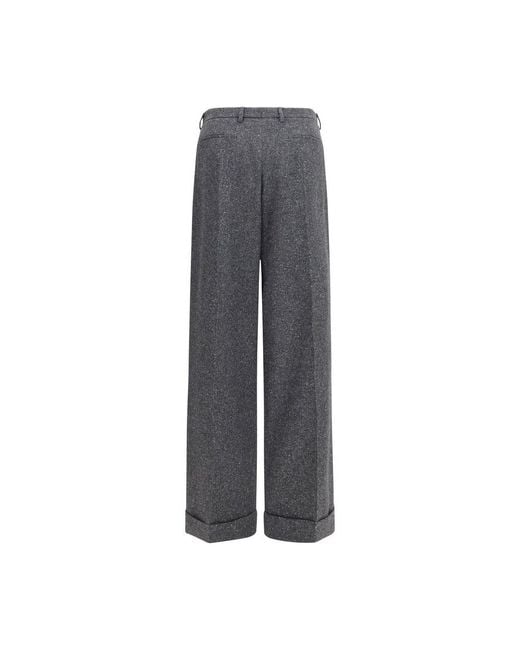 Valentino Garavani Gray Wool Oves Aries Pants for men