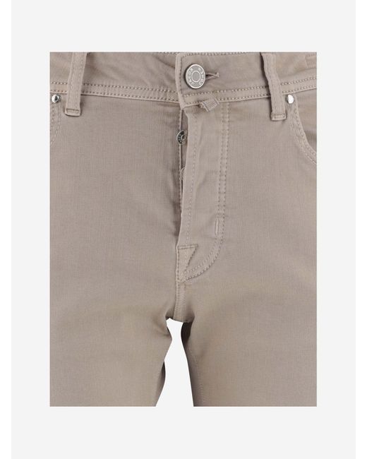 Jacob Cohen Gray Cotton Blend Denim Jeans for men
