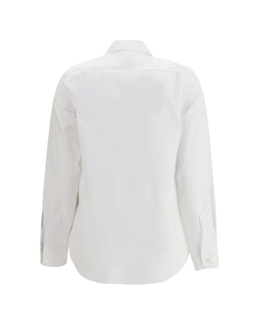 Sara Roka White Cotton Shirt