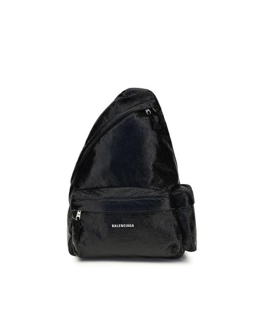 Balenciaga Black Nylon Backpack for men