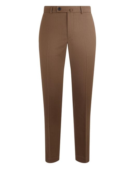 Slowear Brown Wool-Blend Chinos Polyester for men