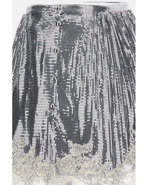 Rabanne Multicolor Mini Skirt