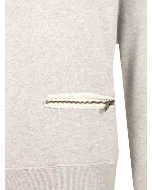 Golden Goose Deluxe Brand Gray Sweatshirt With Pocket for men