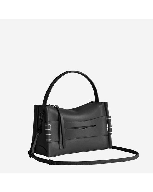 J.W. Anderson Black Leather Loafer Bag Calfskin Shoulder