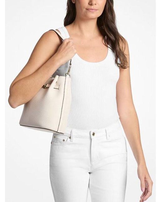 Michael Kors Pink Bucket Bag Leather Bucket-Bags