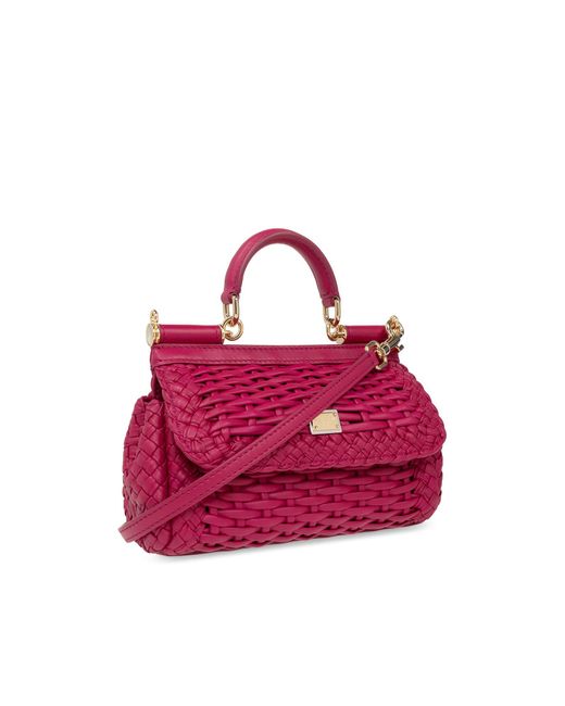 Dolce & Gabbana Pink 'sicily Small' Shoulder Bag