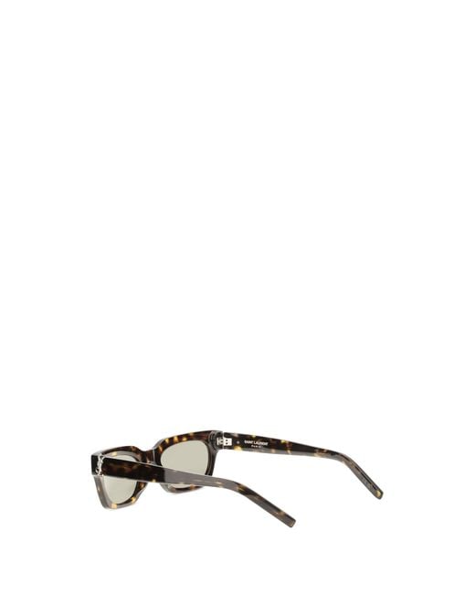 Saint Laurent Metallic Sunglasses Havana Acetate
