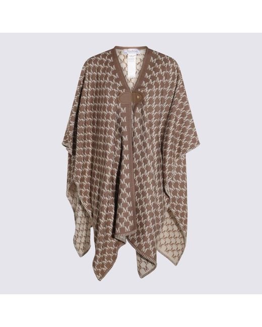 Max Mara Brown Scarfs